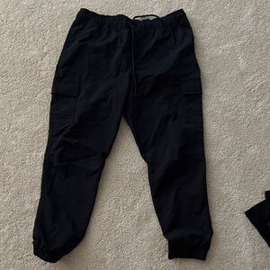 Alpine Black Cargo Jogger Pants